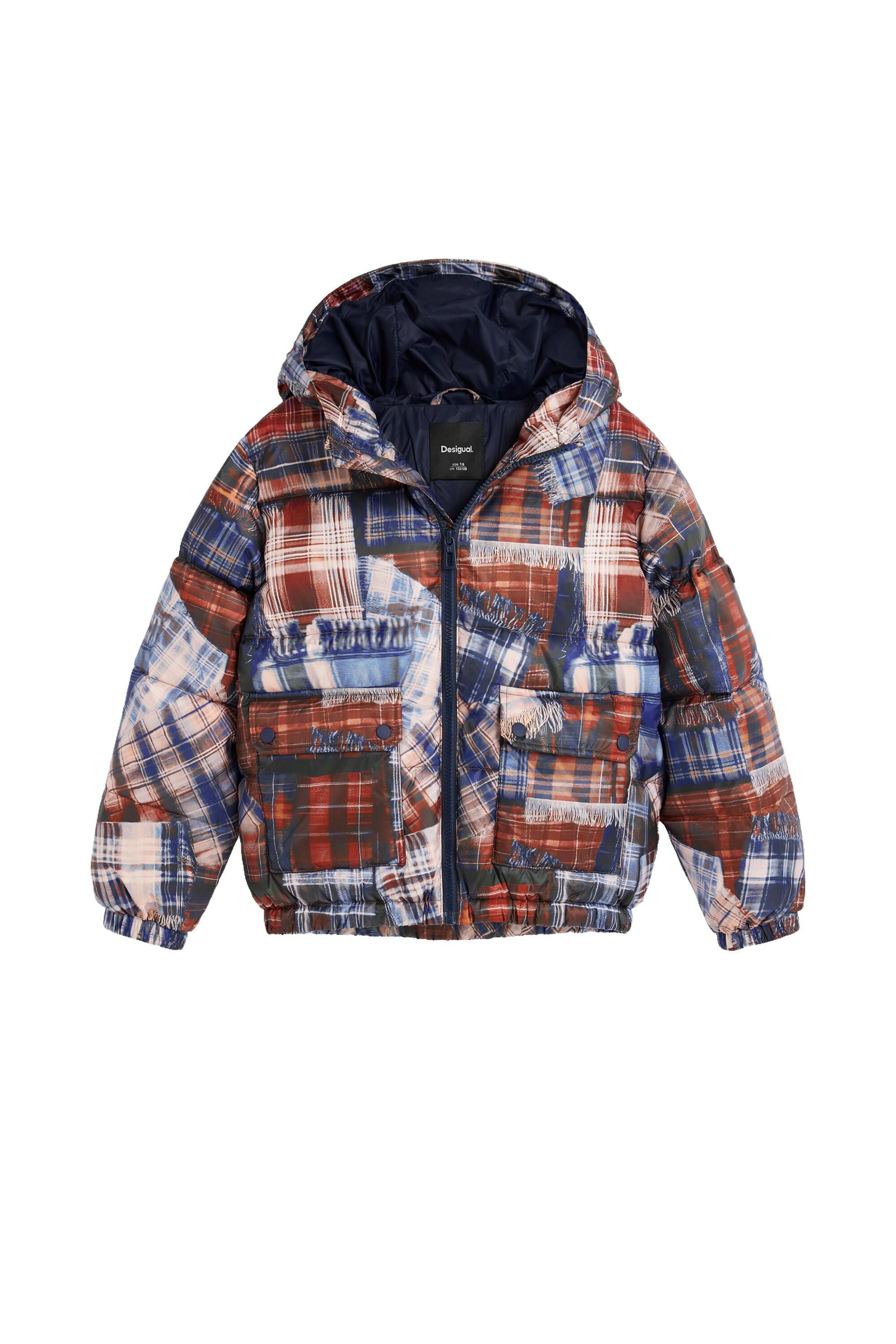 Manteau matelassé à carreaux, DESIGUAL