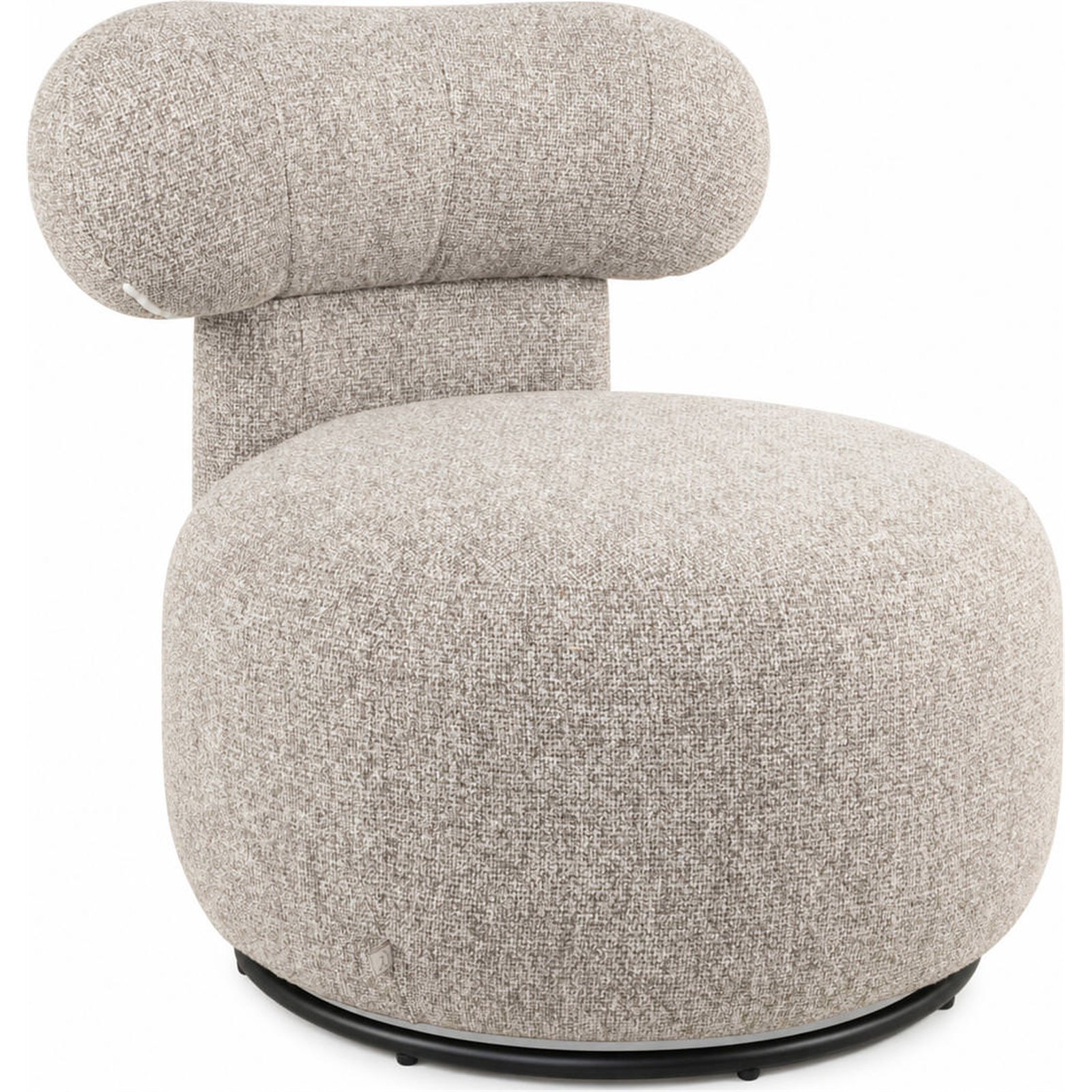 Fauteuil lounge pivotant, Base en fer, RECOLLECTION