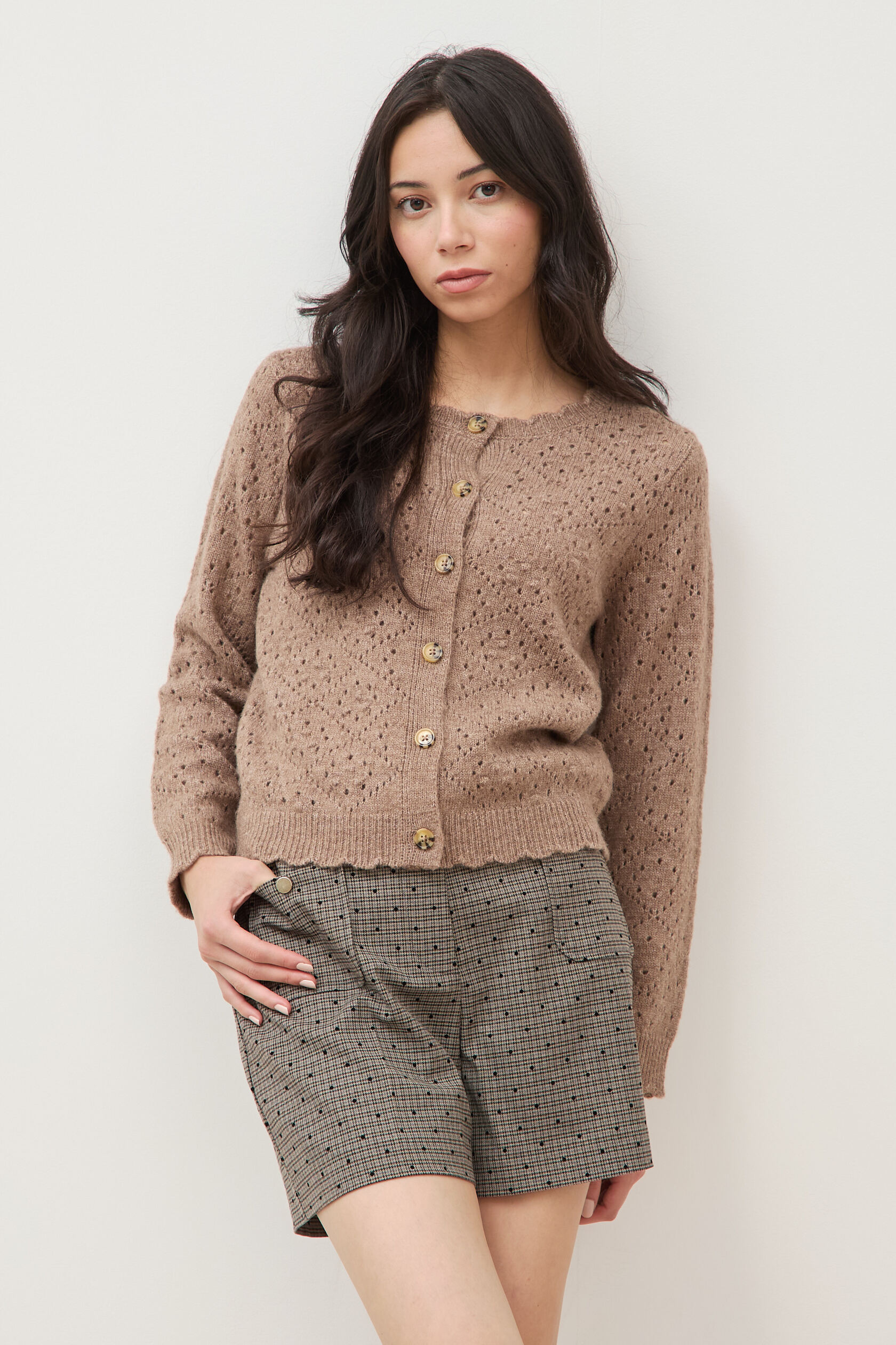 Gilet manches longues col rond, BONOBO