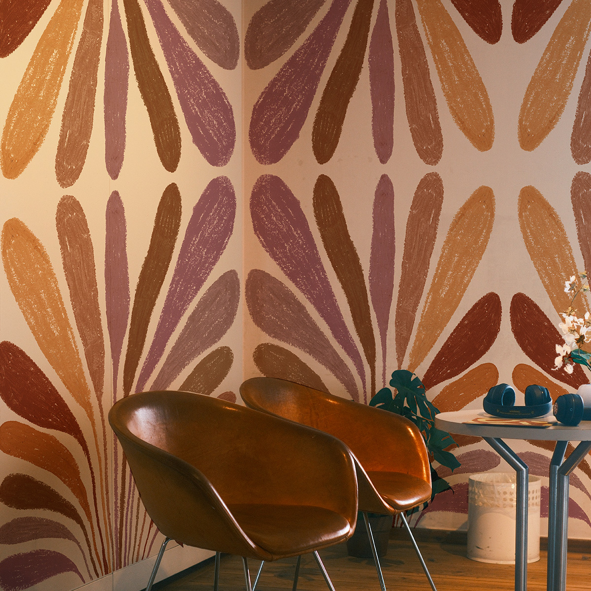 Papier peint panoramique Les Vivaces - Motifs, Vert 375 x 250cm, ACTE DECO