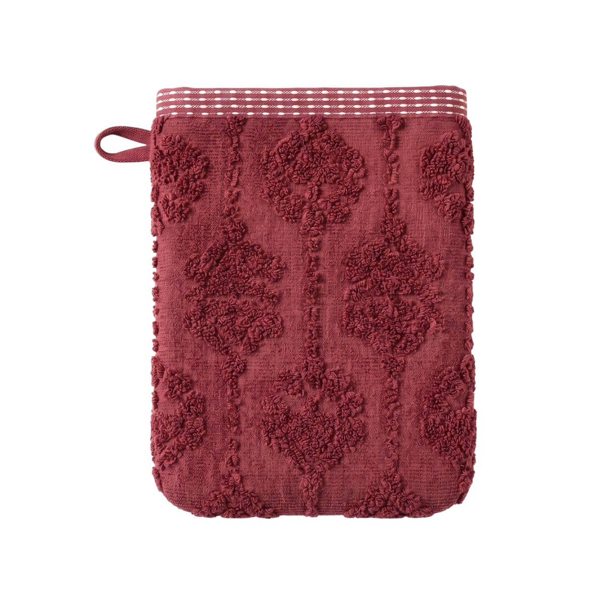 Gant de toilette Néroli - Éponge jacquard ciselée, TRADITION DES VOSGES