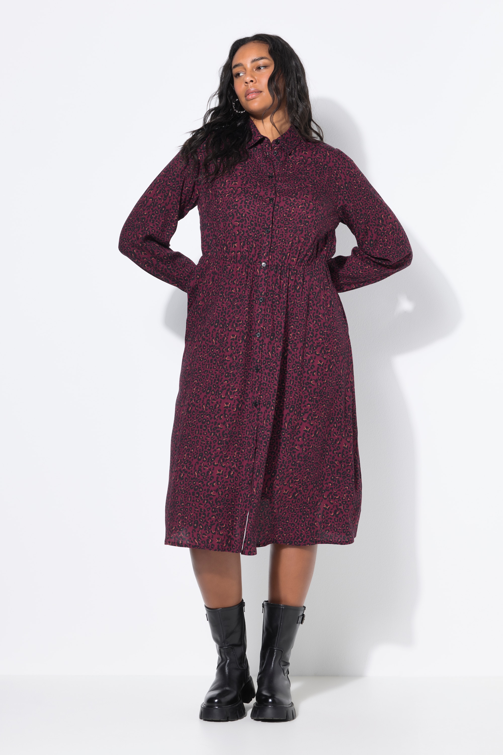 Robe maxi coupe trapèze, imprimé léopard, STUDIO UNTOLD