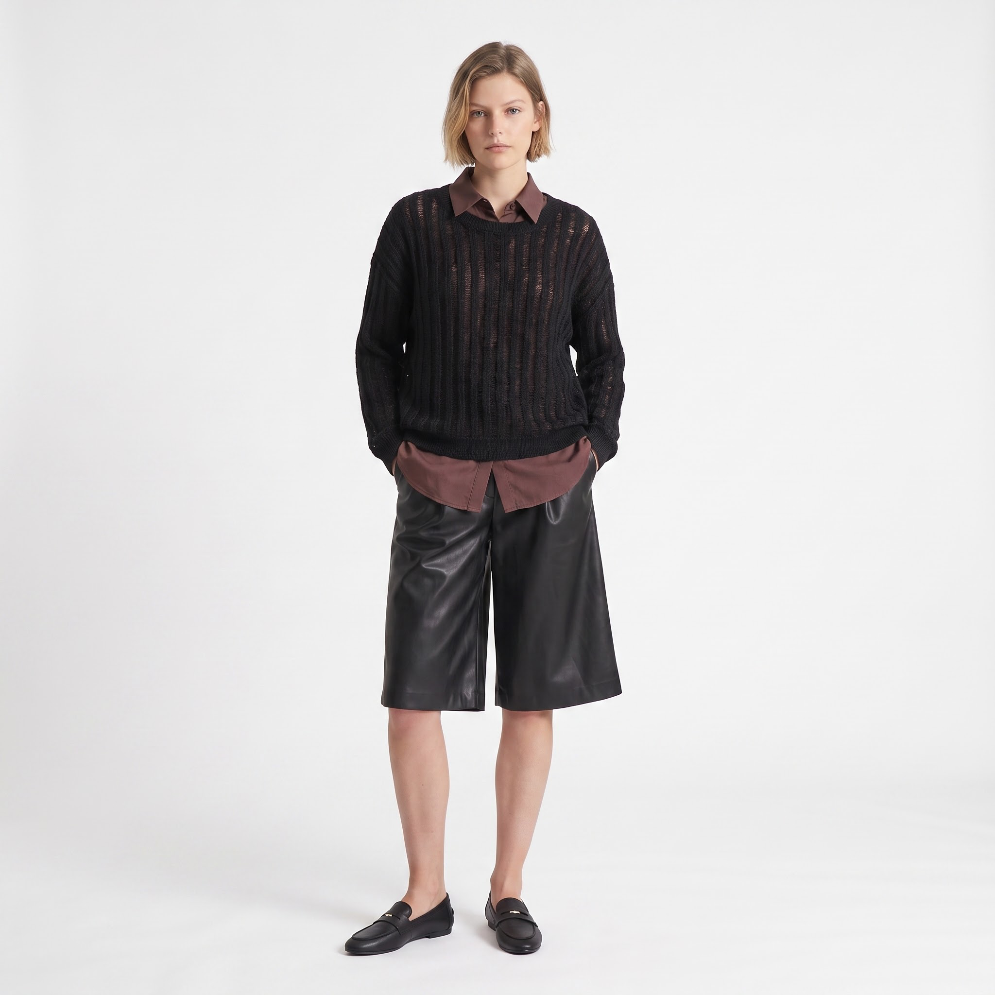 Pull pour femme en maille ajourée FLENA, ARTLOVE