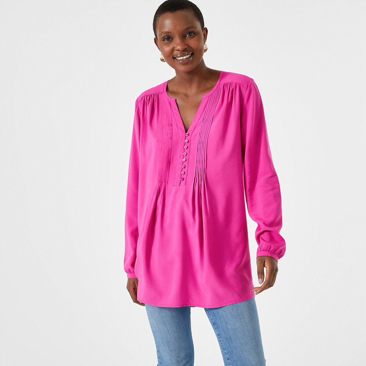 Voile Long Sleeve Tunic, ANNE WEYBURN