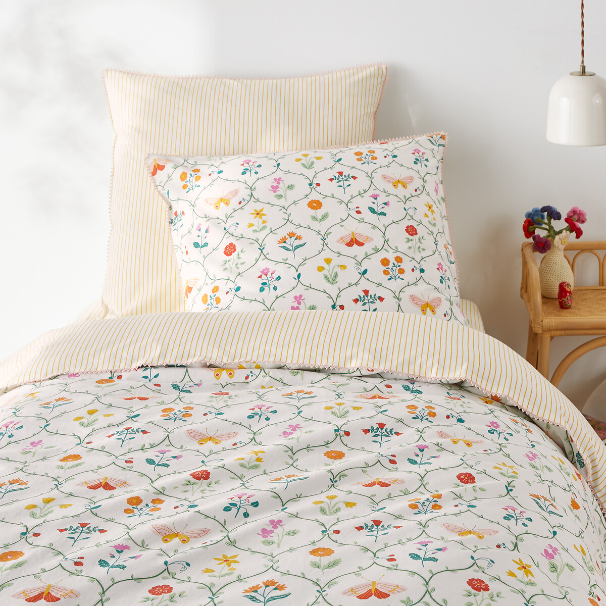 Housse de couette enfant 50% coton recyclé, Emily, LA REDOUTE INTERIEURS