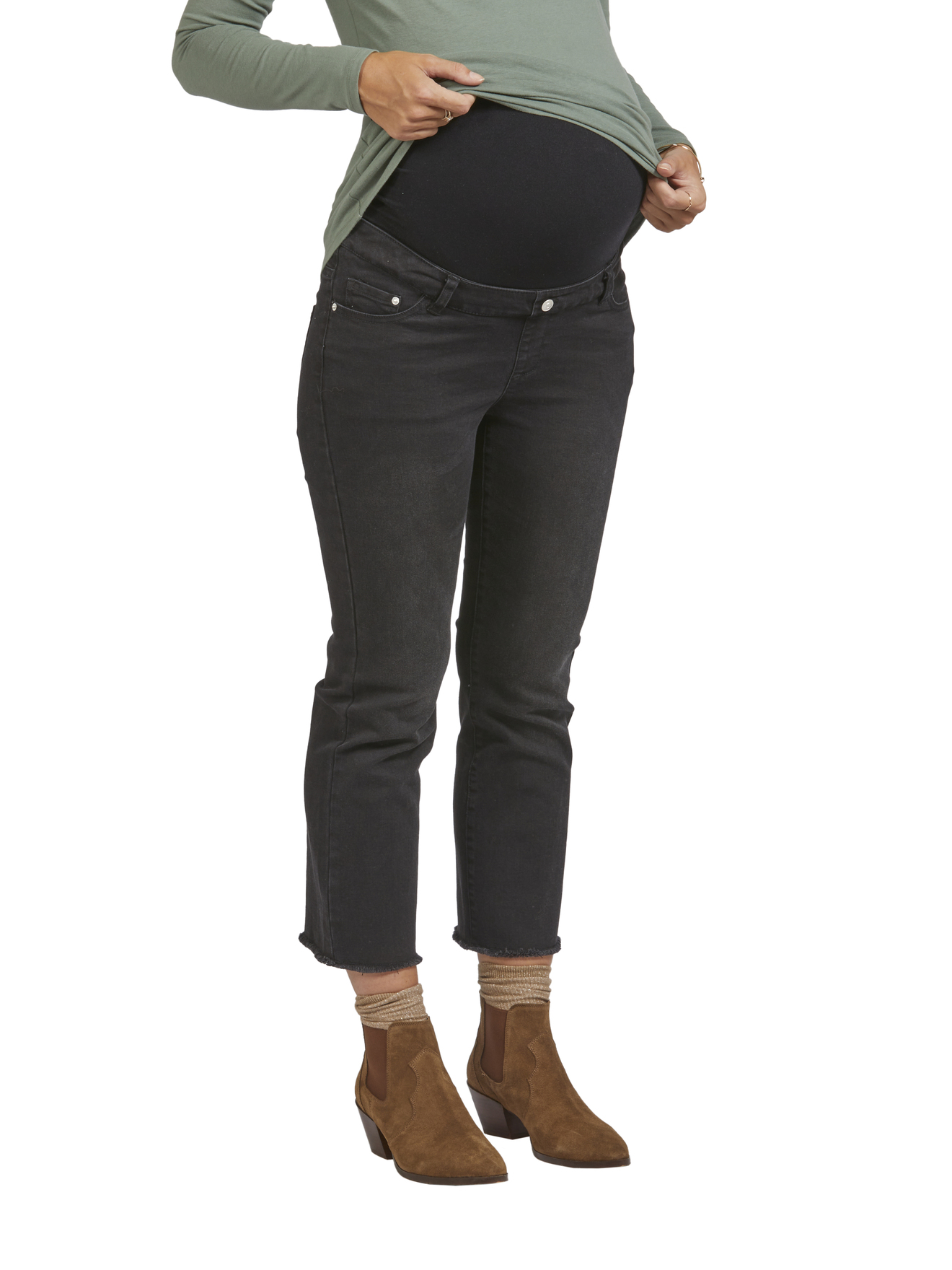 Jean flare de grossesse entrejambe 65 cm, VERTBAUDET