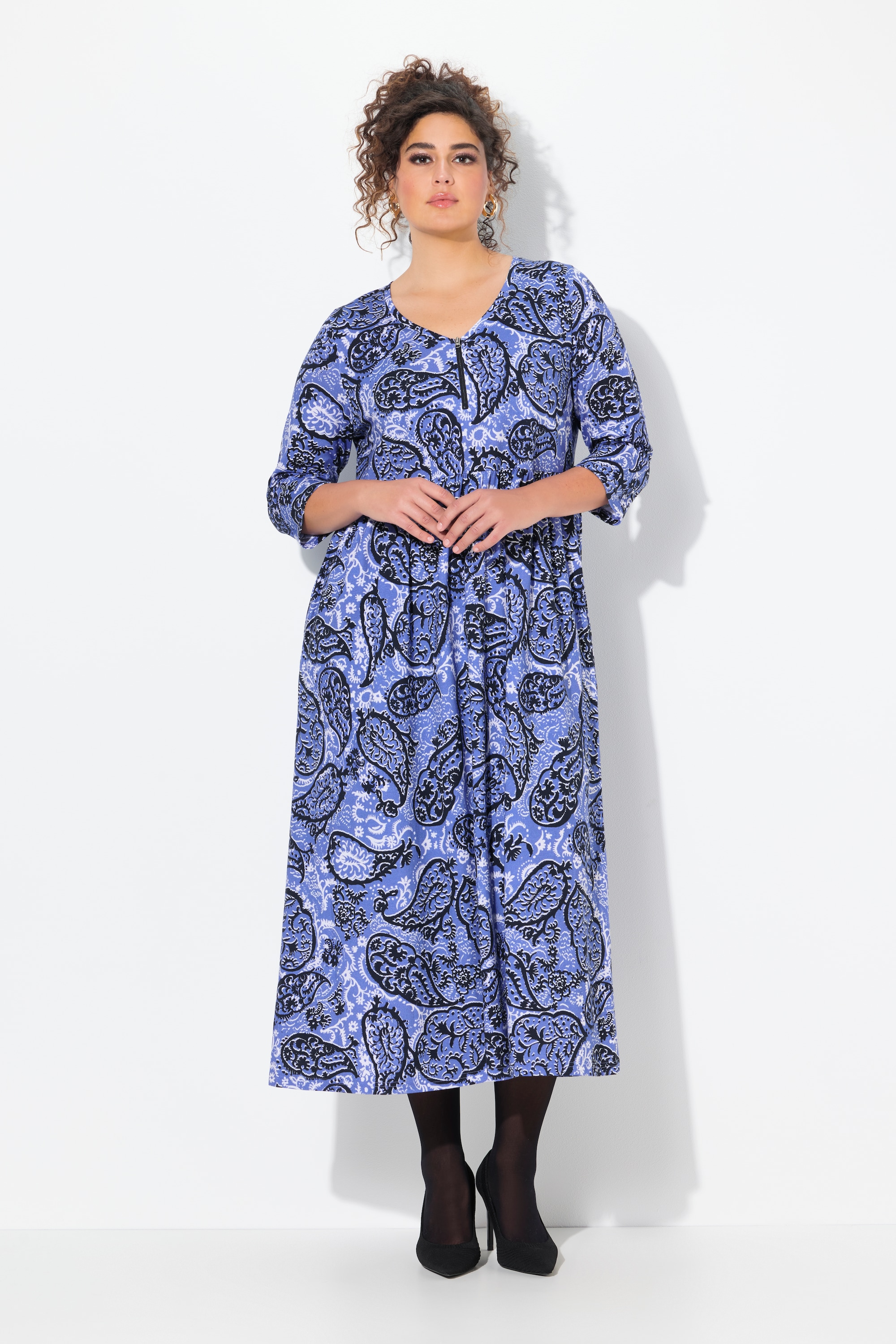 Robe, Motif Paisley, Coupe A-Ligne, ULLA POPKEN