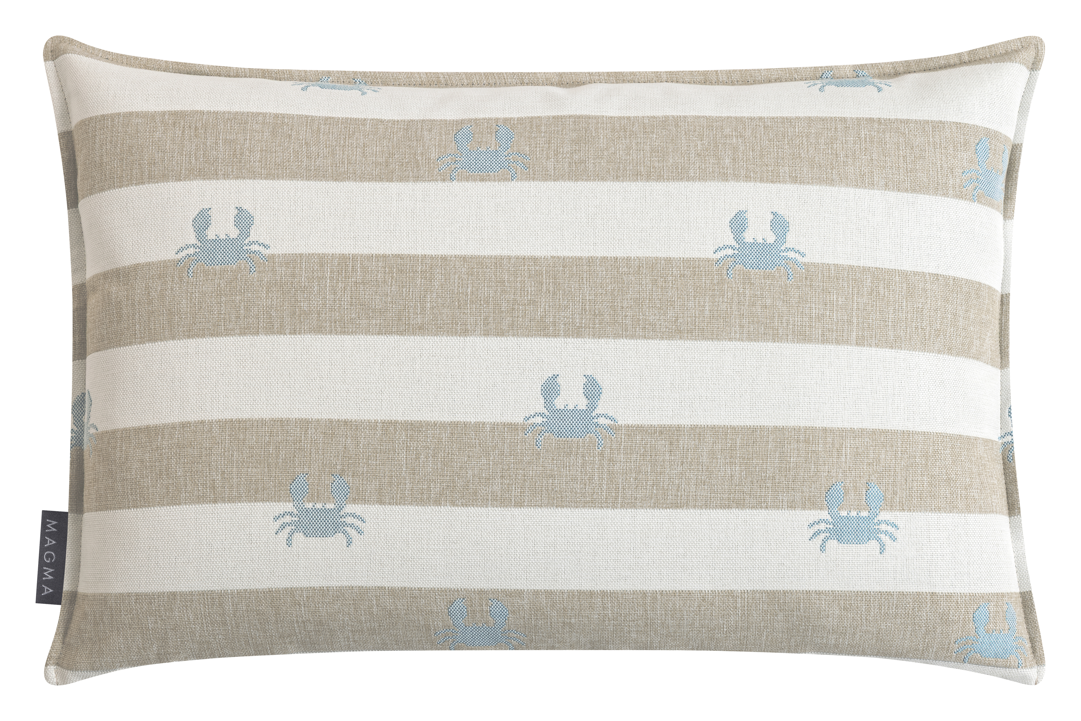 Housse de coussin rayée d'extérieur crabe jacquard CRAB, MAGMA HEIMTEX