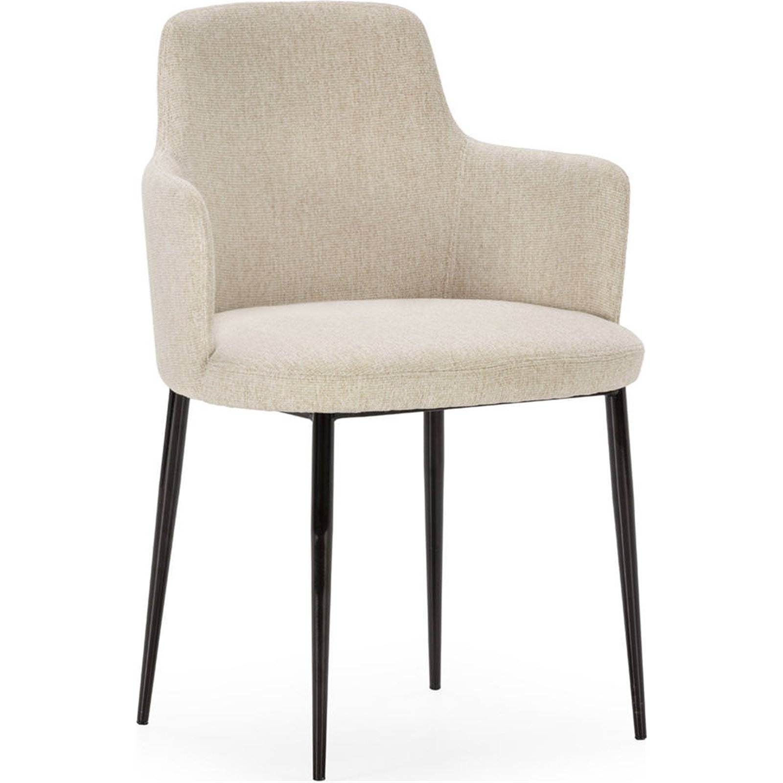 Chaise enveloppante en tissu et métal, RECOLLECTION