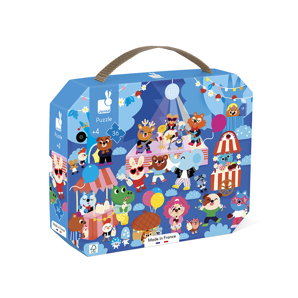 Puzzle Enfant 36 Pièces Thème La Fête, JANOD