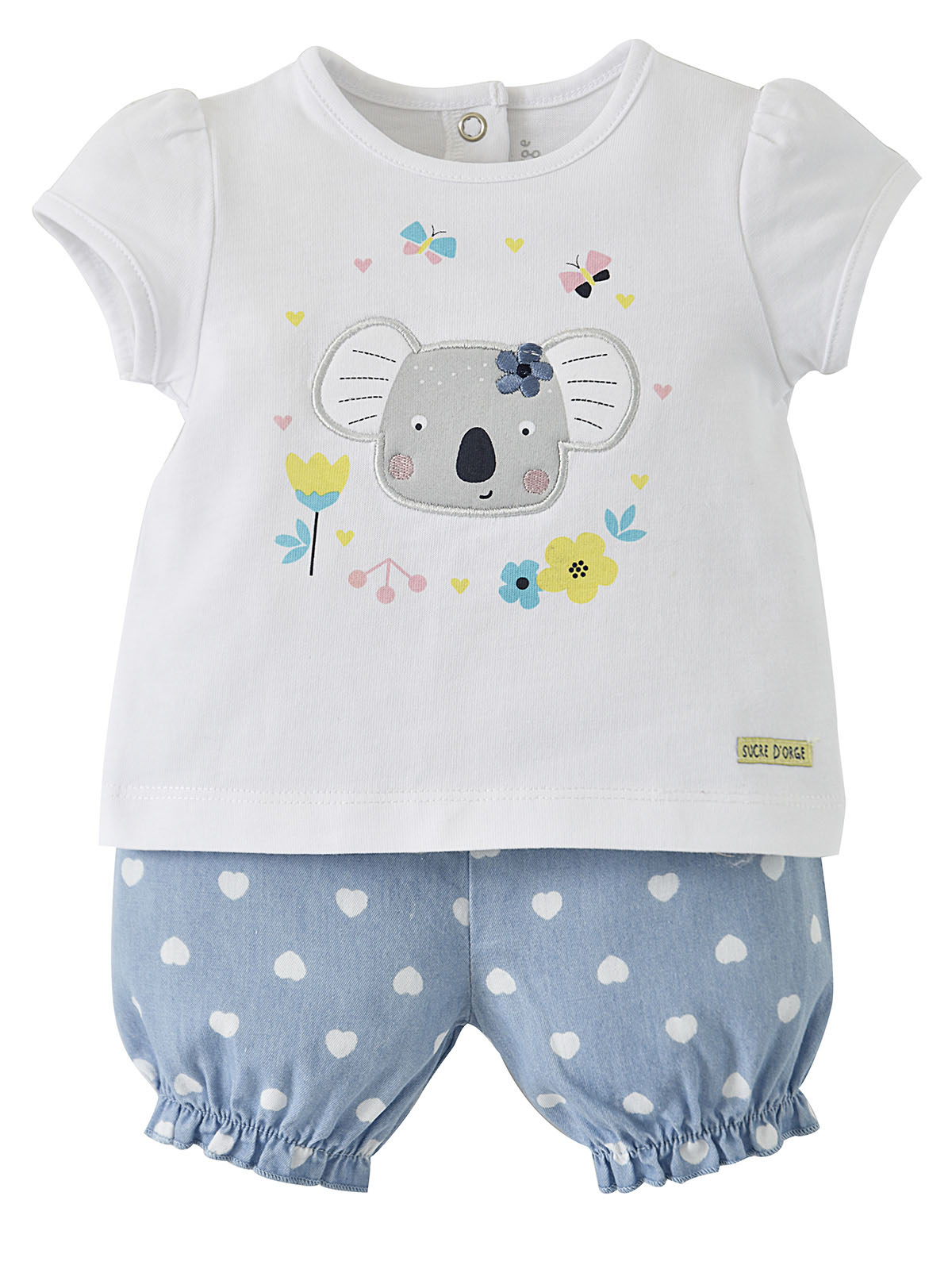 Ensemble short bebe fille jean, SUCRE D'ORGE