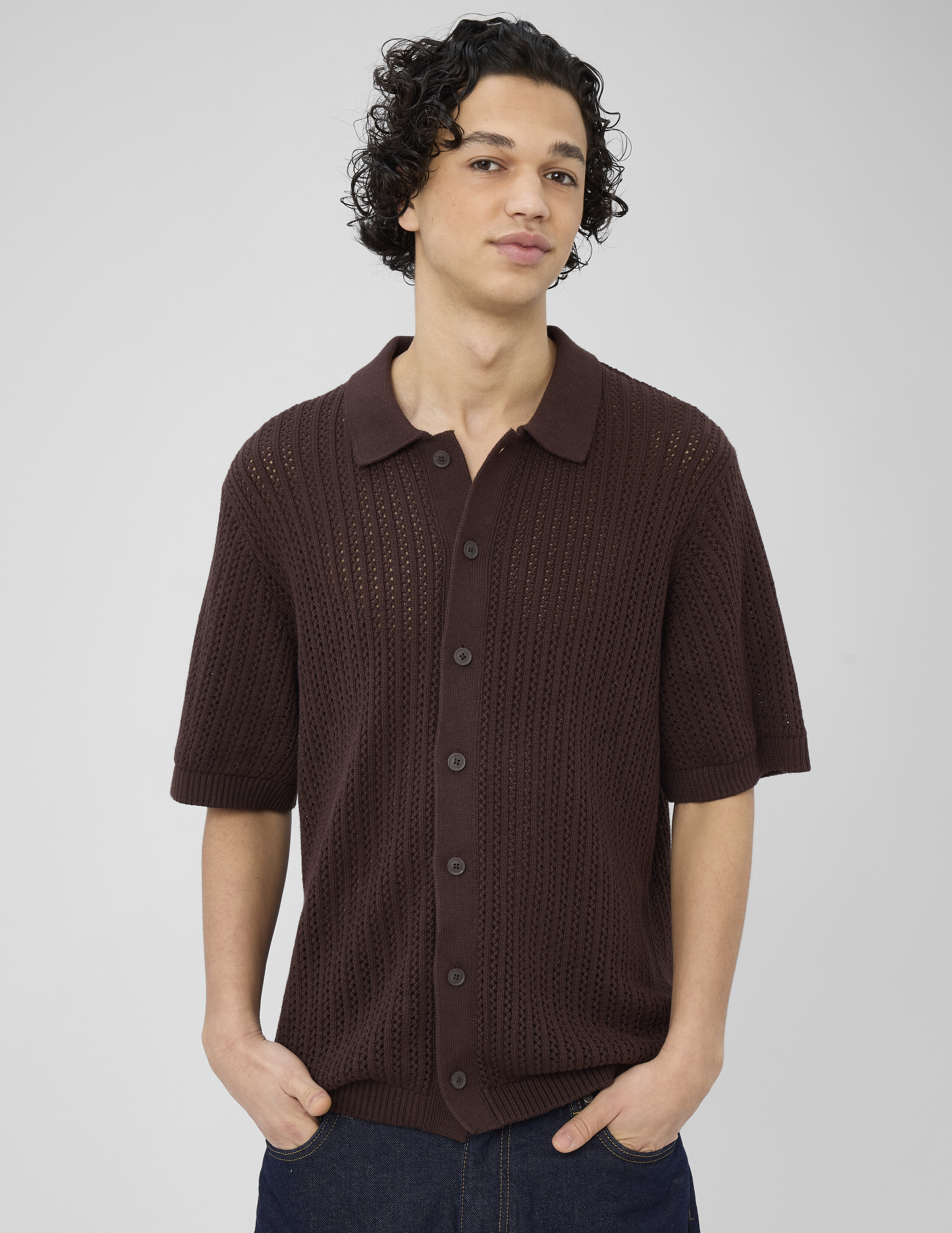 Chemise manches courtes tricot, BZB