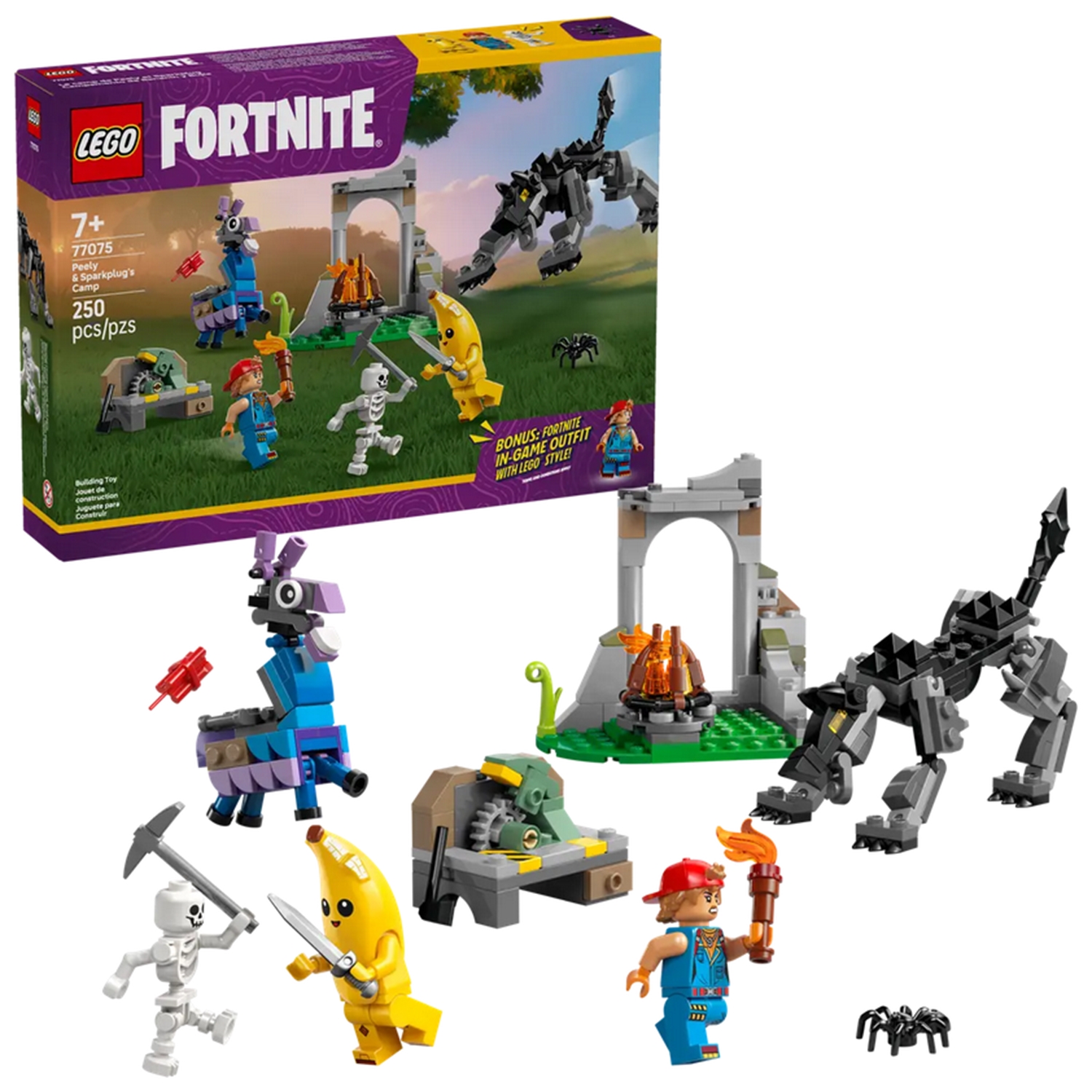 Le camp de Banane et Mécano, LEGO