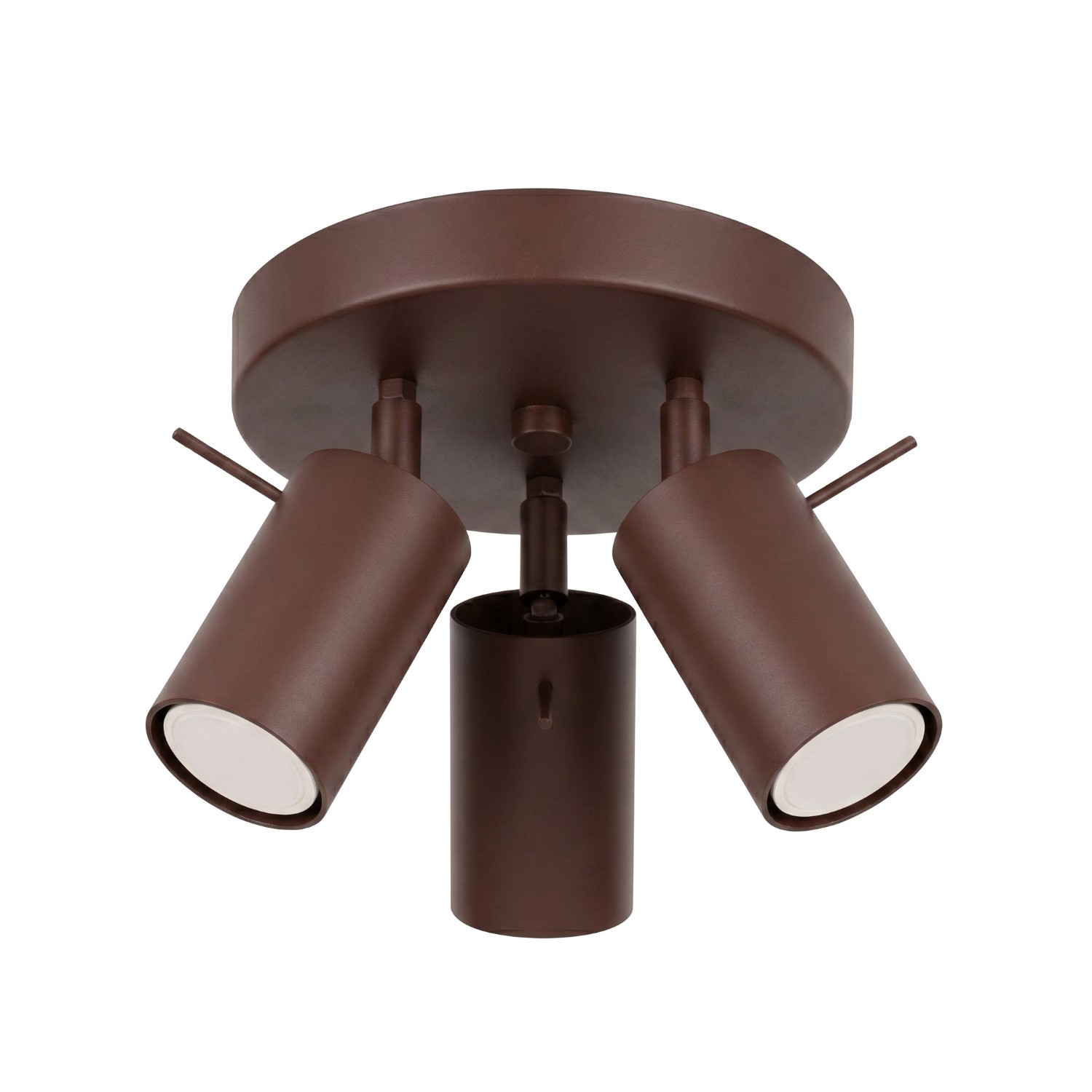 Plafonnier Acier Marron GU10 3 RING, EDEN