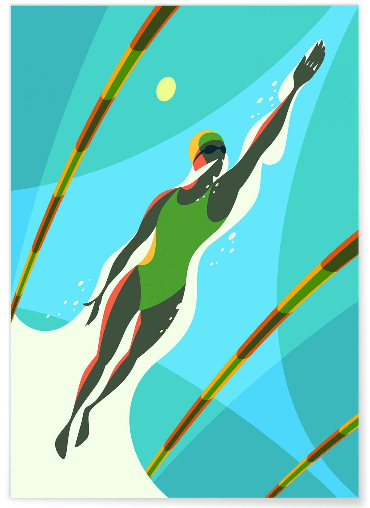 Affiche Natation, L'AFFICHERIE