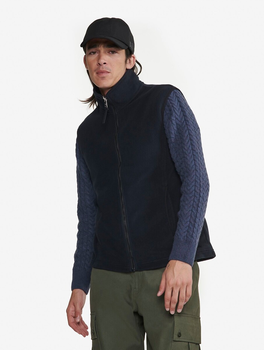Veste polaire zippée sans manches