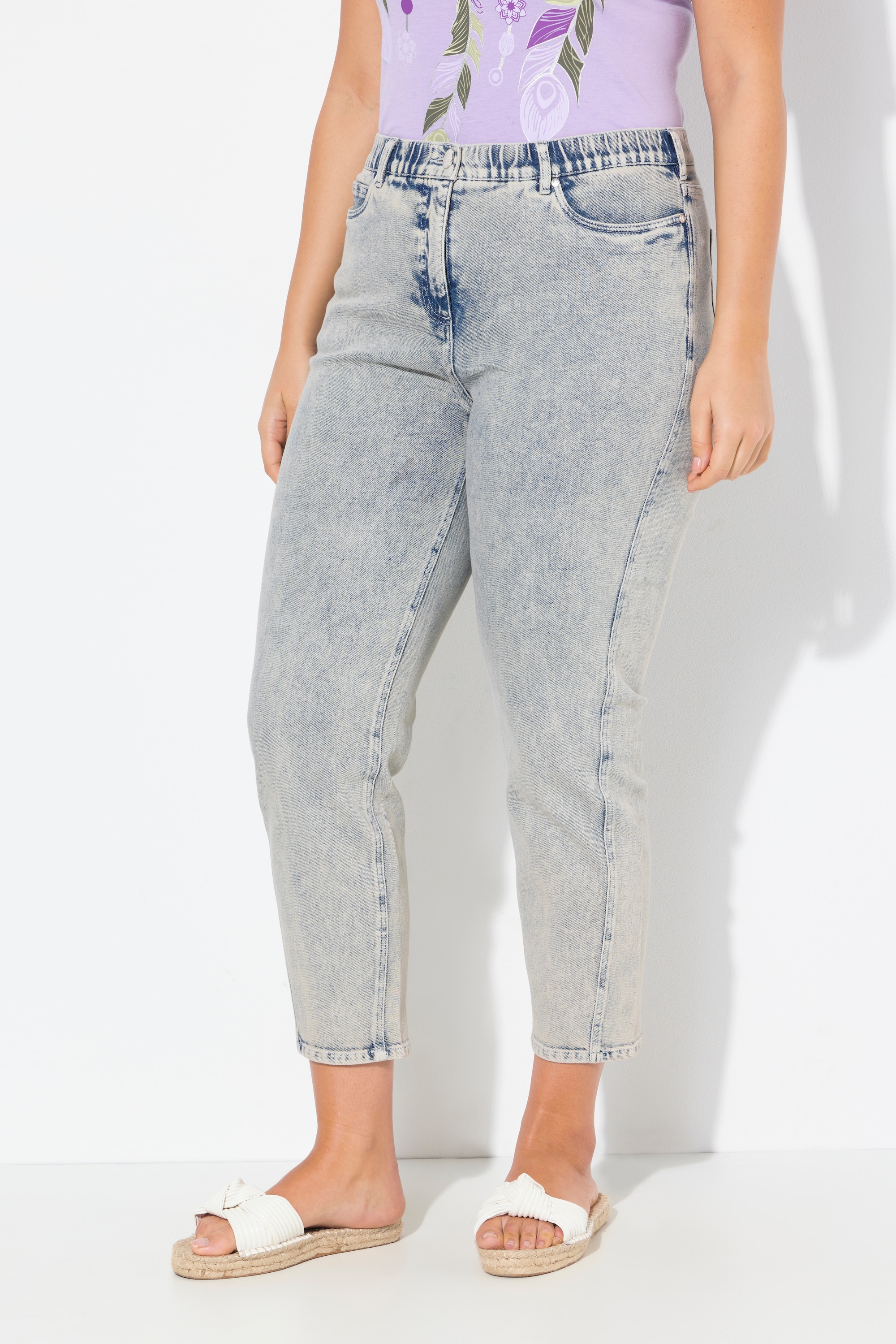 Jean Mom jambe carotte. Taille confortable, ULLA POPKEN
