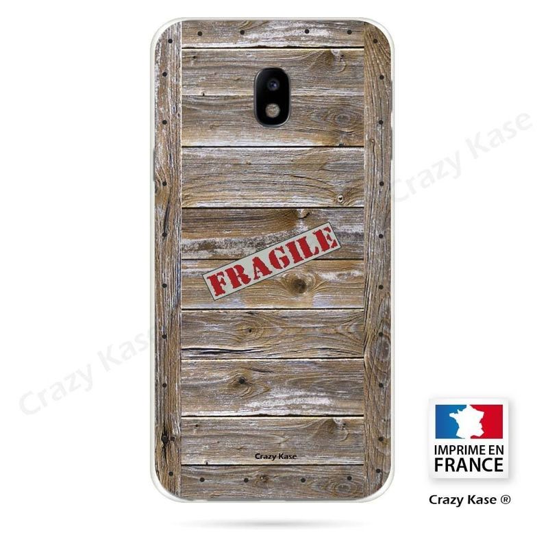 Coque Pour Samsung Galaxy J3 17 Souple Effet Caisse En Bois Caisse En Bois Crazy Kase La Redoute