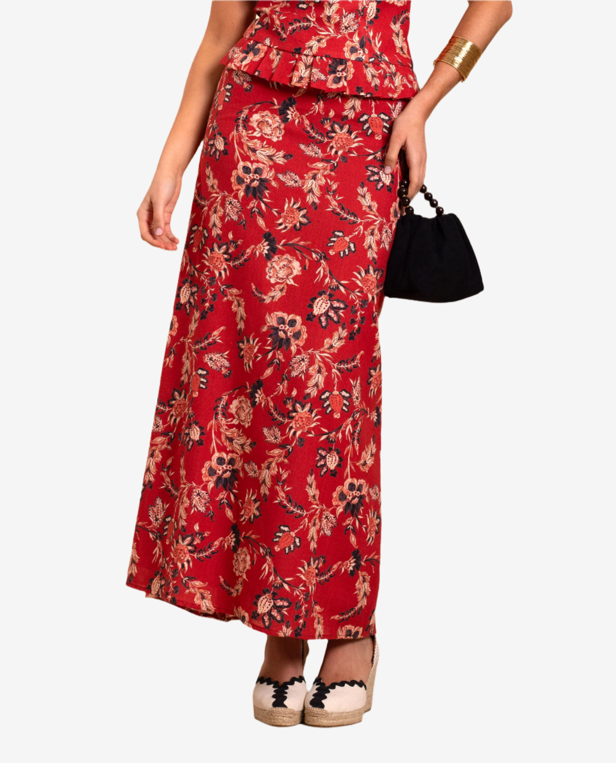 Robe longue à imprimé floral VEGA, THE-ARE