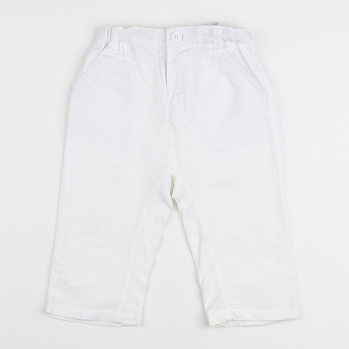 Sous-pull DPAM Blanc Fille 5 Ans - Manches Longues Coton - Très Bon état