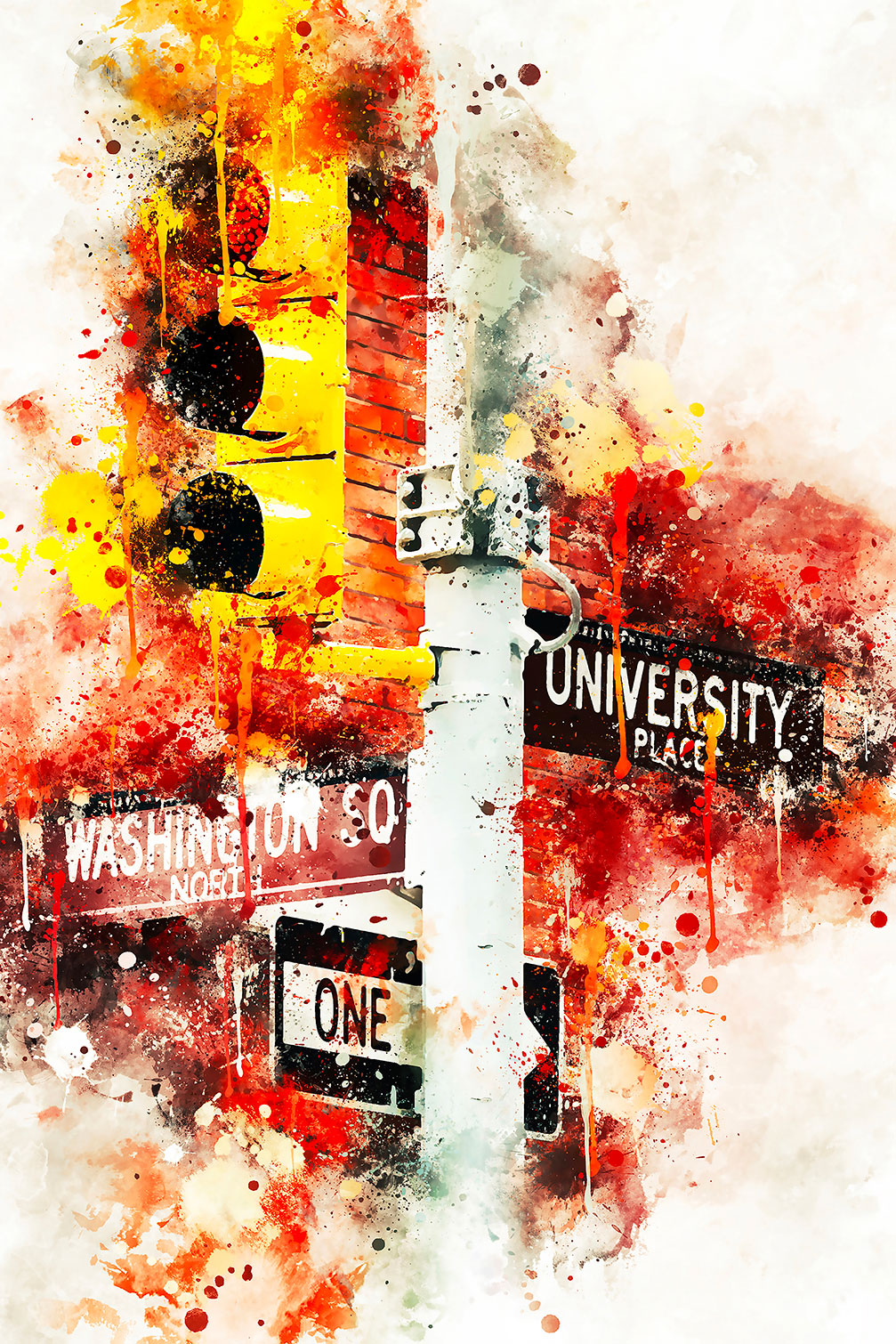 Tableau traffic lights university place, HEXOA