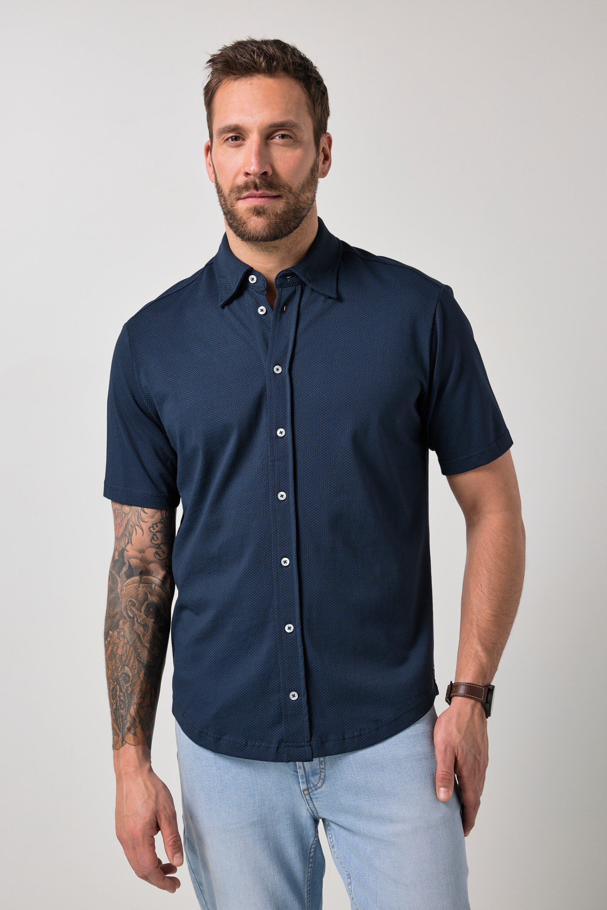 Chemise en jersey JP 1880 imprimé all-over, JP1880