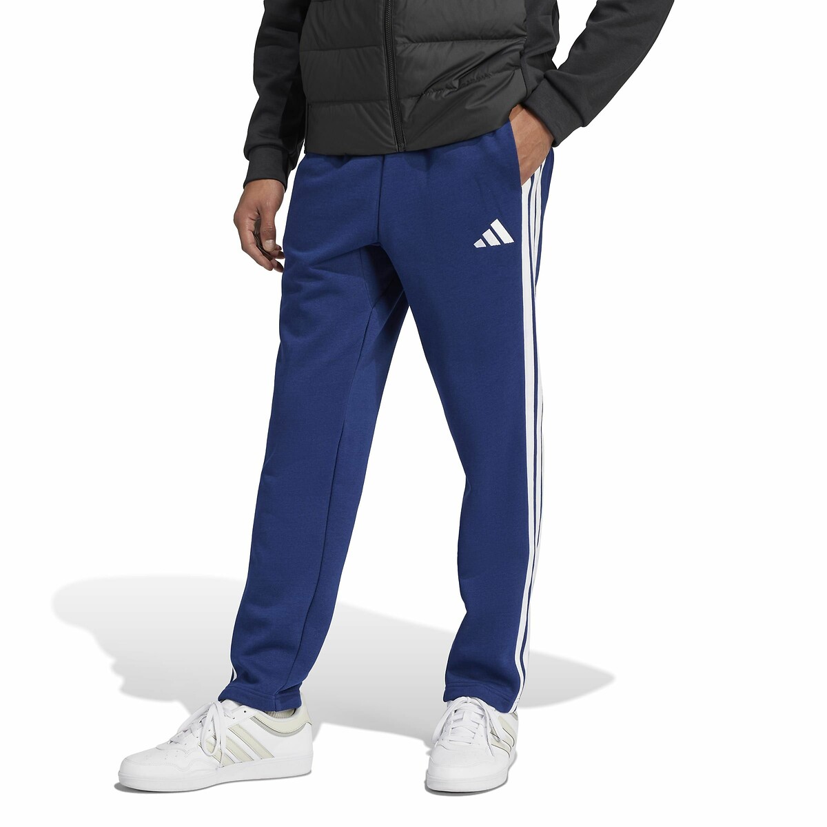 Essentials 3-Stripes Straight Joggers in Fleece, ADIDAS SPORTSWEAR