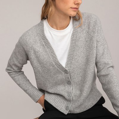 Recycled Short Buttoned Cardigan LA REDOUTE COLLECTIONS