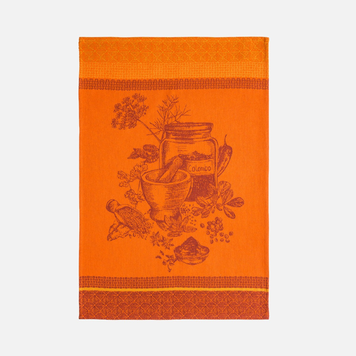 Torchon jacquard en coton ÉPICES COLOMBO, COUCKE