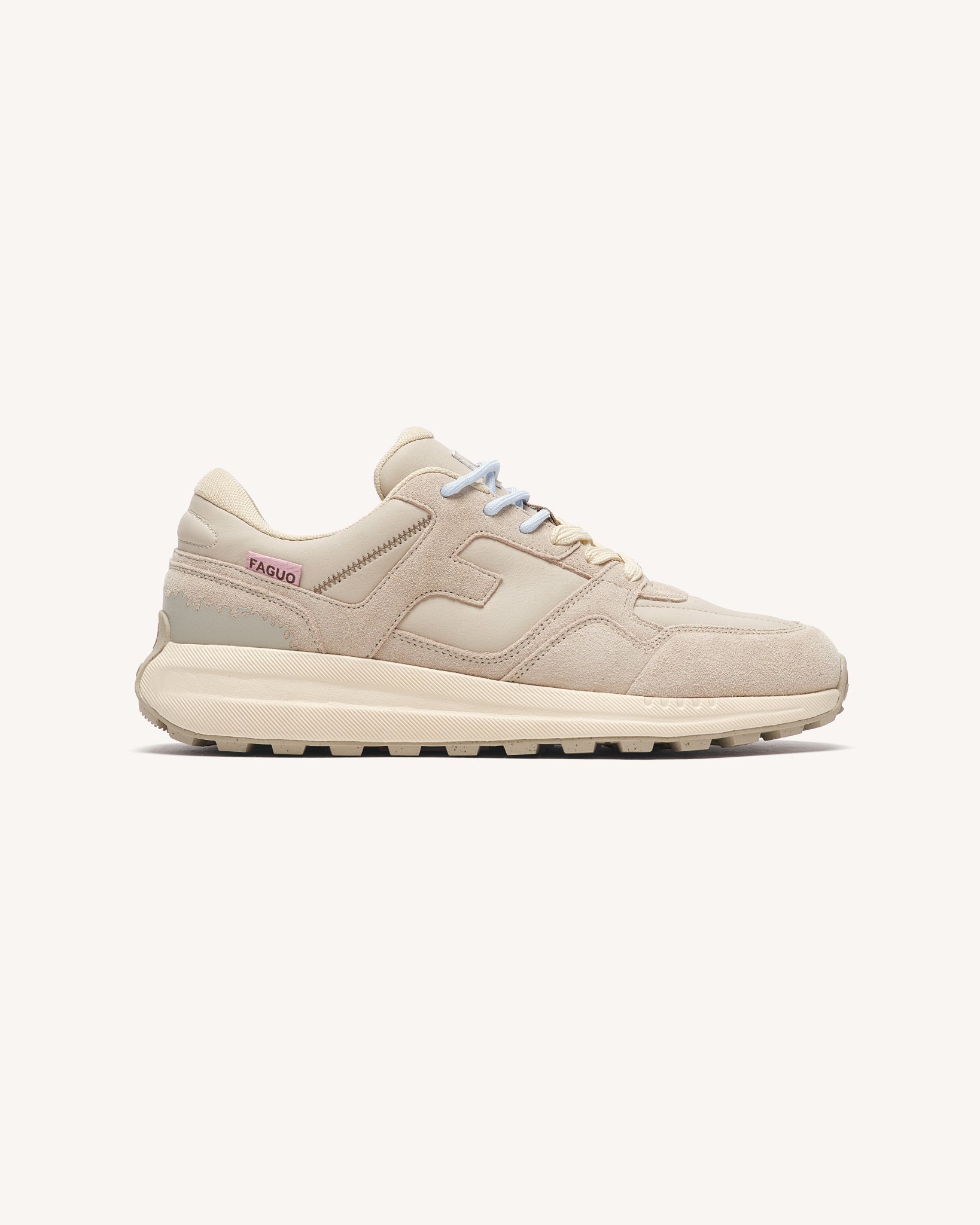 Baskets running en cuir, FAGUO