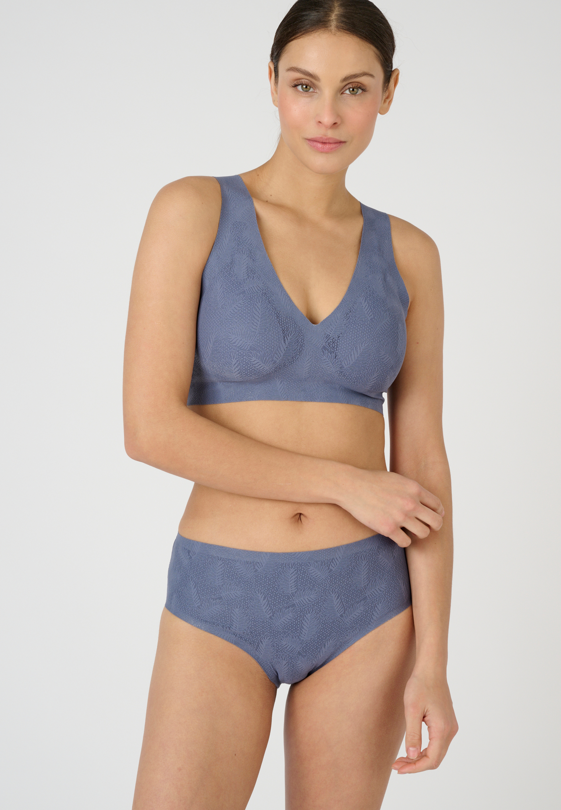 Culotte midi effet dentelle, DAMART