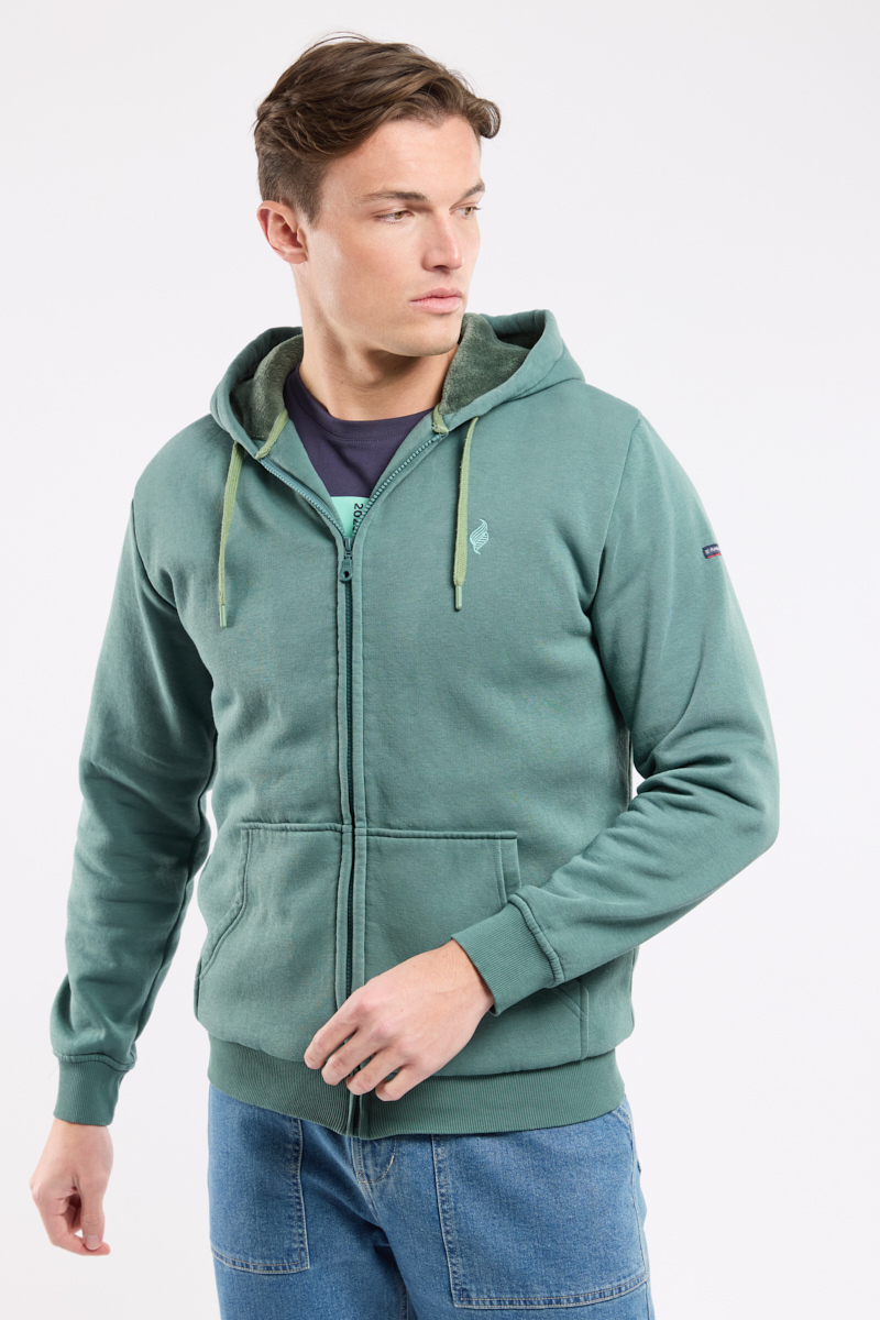 Sweat zippé molleton mixte, ARMOR-LUX