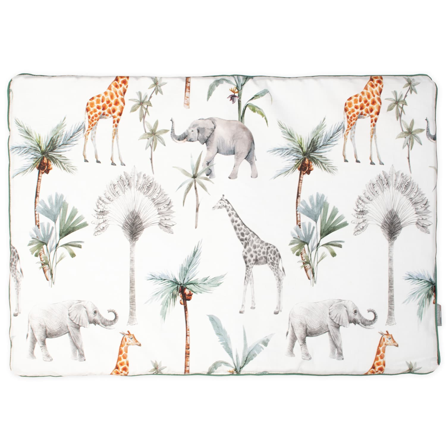 Oreiller plat réversible en coton SAFARI, SEVIRA KIDS