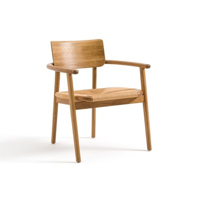 Кресло из массива дуба с плетением, Pipo LA REDOUTE INTERIEURS