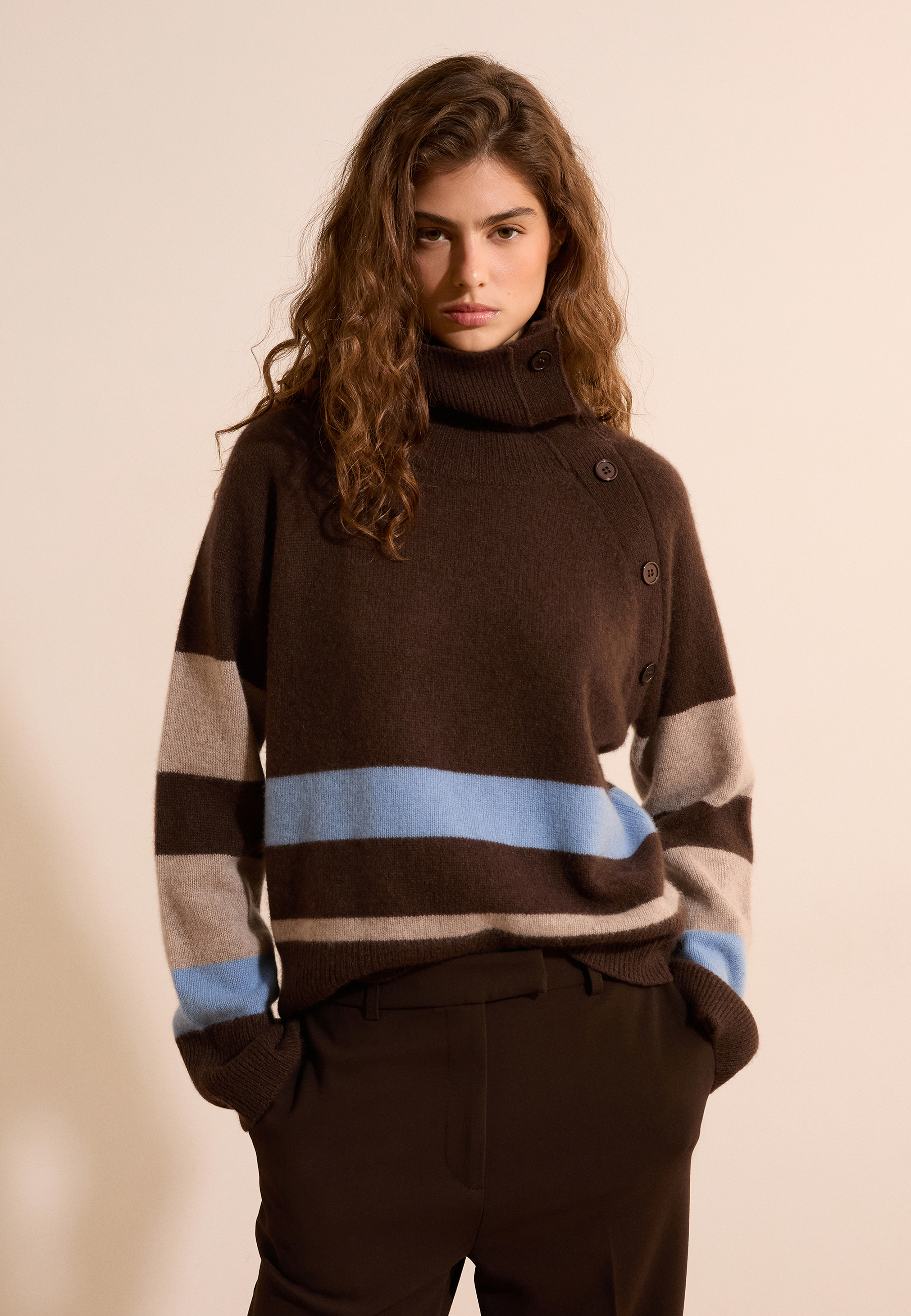 Pull col montant 100% cachemire SIMONETTA COL, ETAM