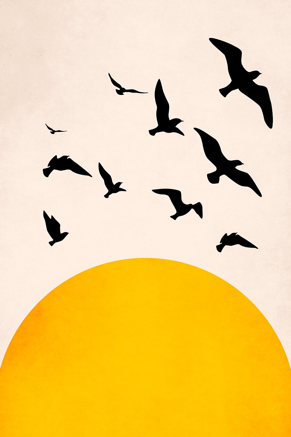 Tableau dessin ailes au soleil, HEXOA