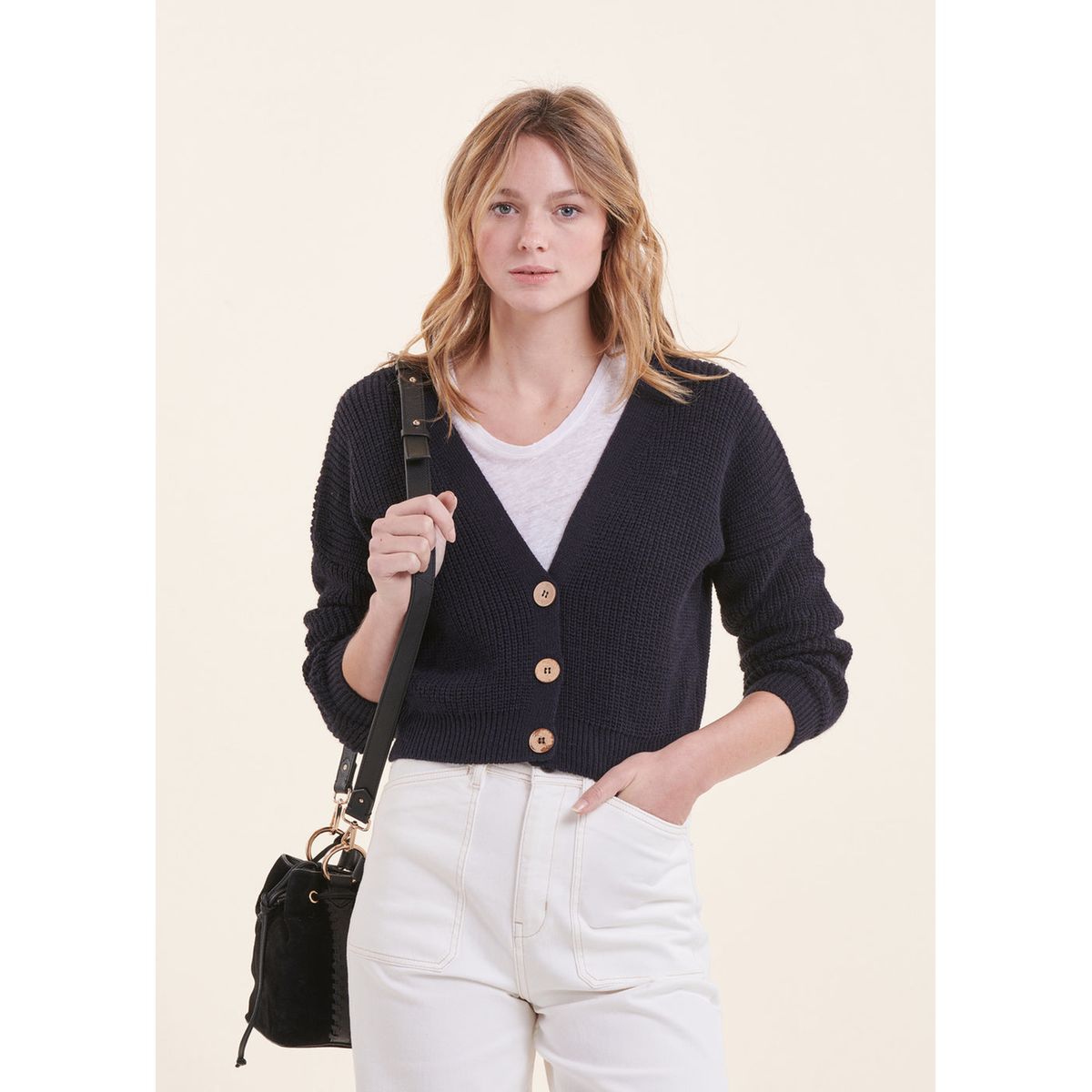 La redoute gilet femme bleu marine hot sale