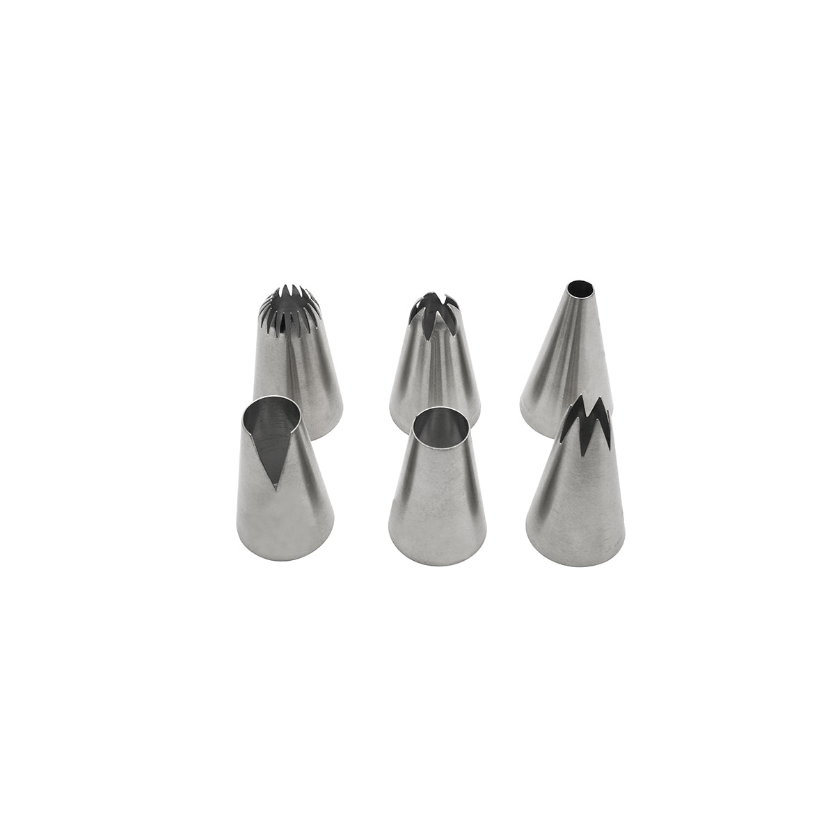Lot de 6 douilles à pâtisserie en inox grand modèle, ZENKER