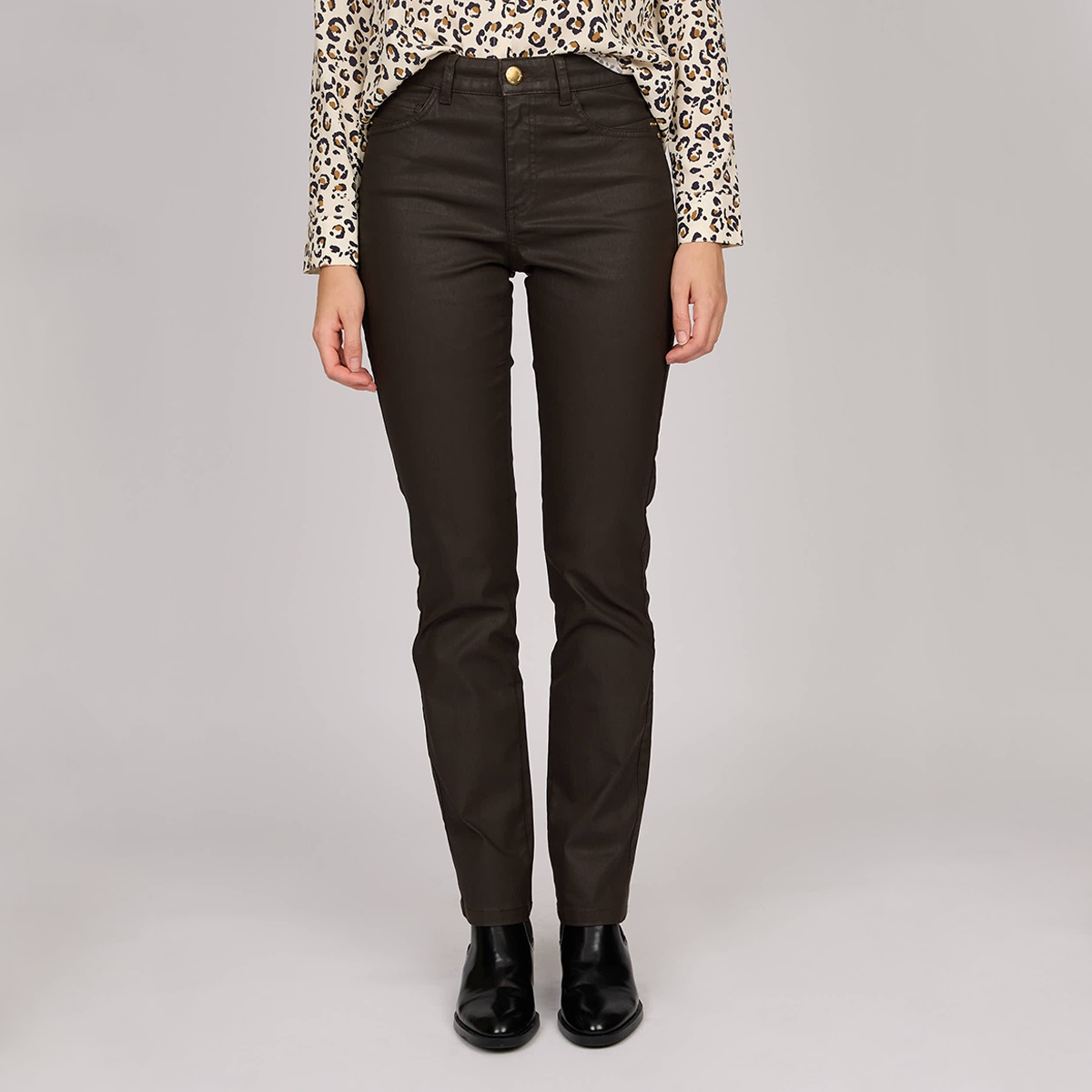 Pantalon enduit, MISE AU GREEN