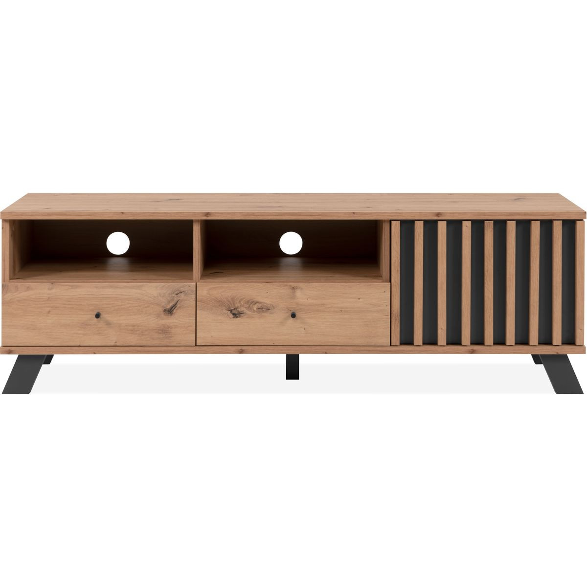 Meuble TV effet chêne - FLAVIA, HOMIFAB