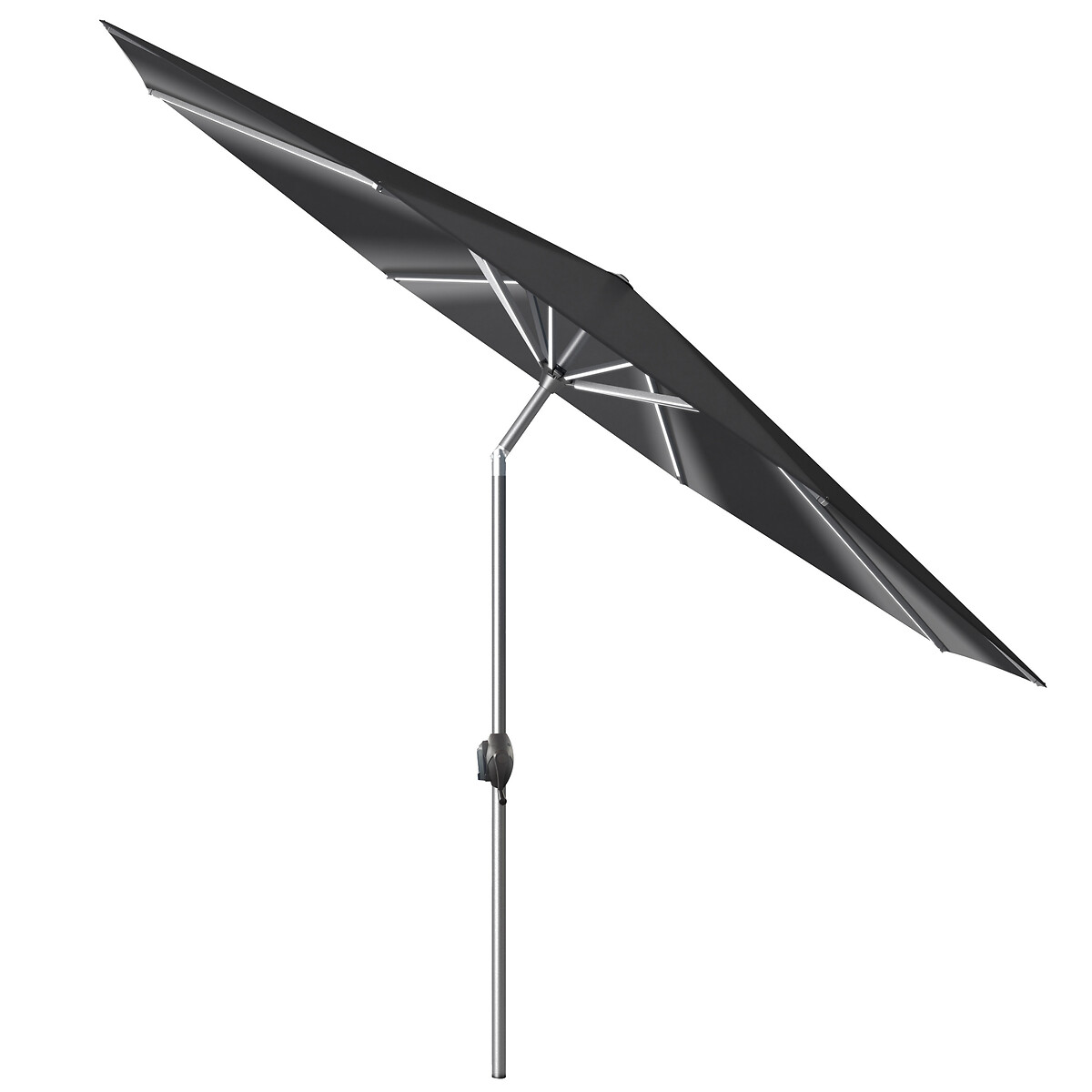 Glow Defender LED Round Centre Pole Parasol 3m, SO'HOME
