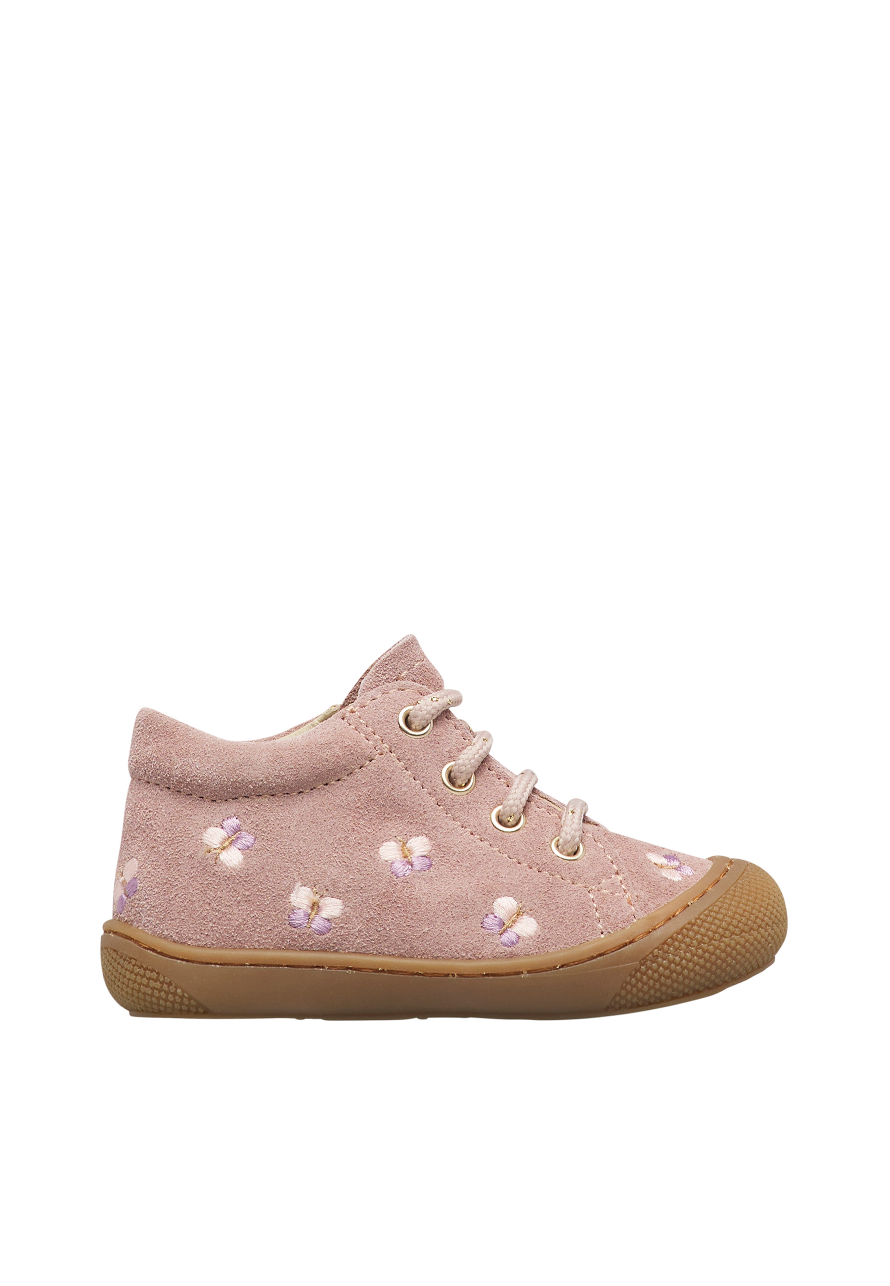 Chaussures premiers pas en suède COCOON EMBR.BUTTERFLY, NATURINO