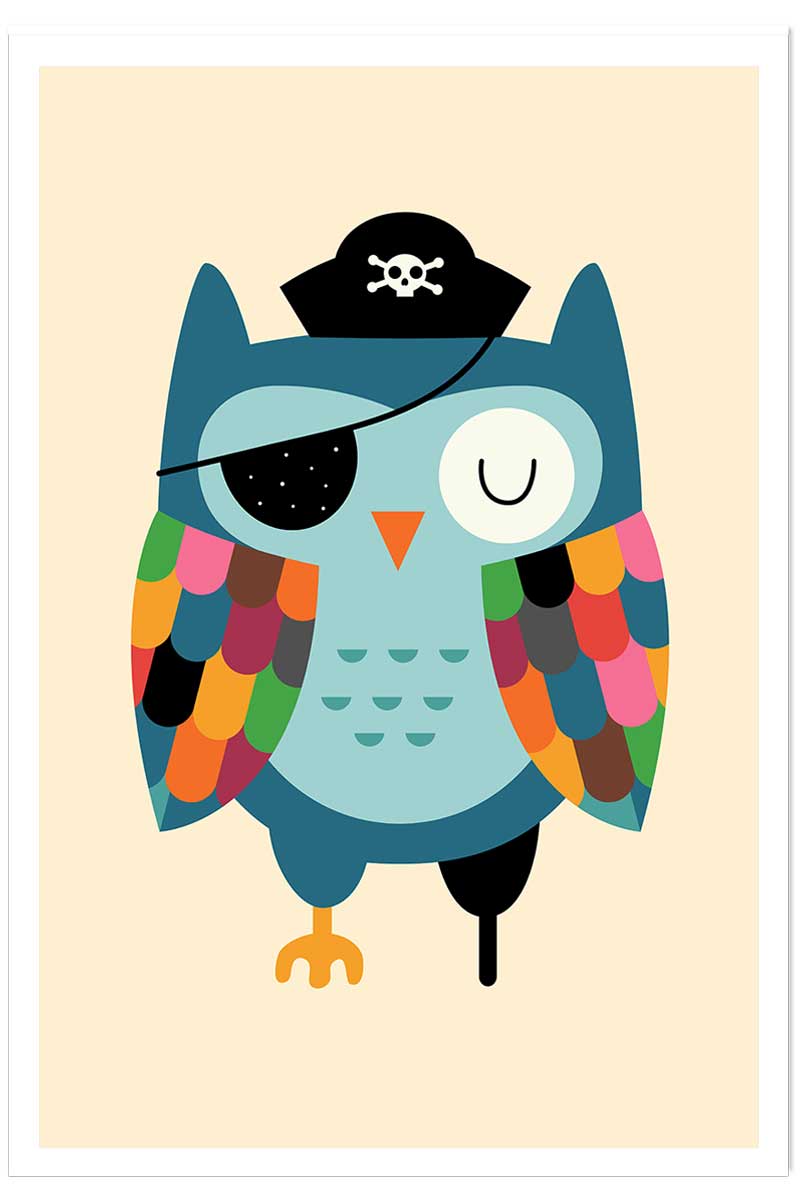 Affiche capitaine hibou, HEXOA