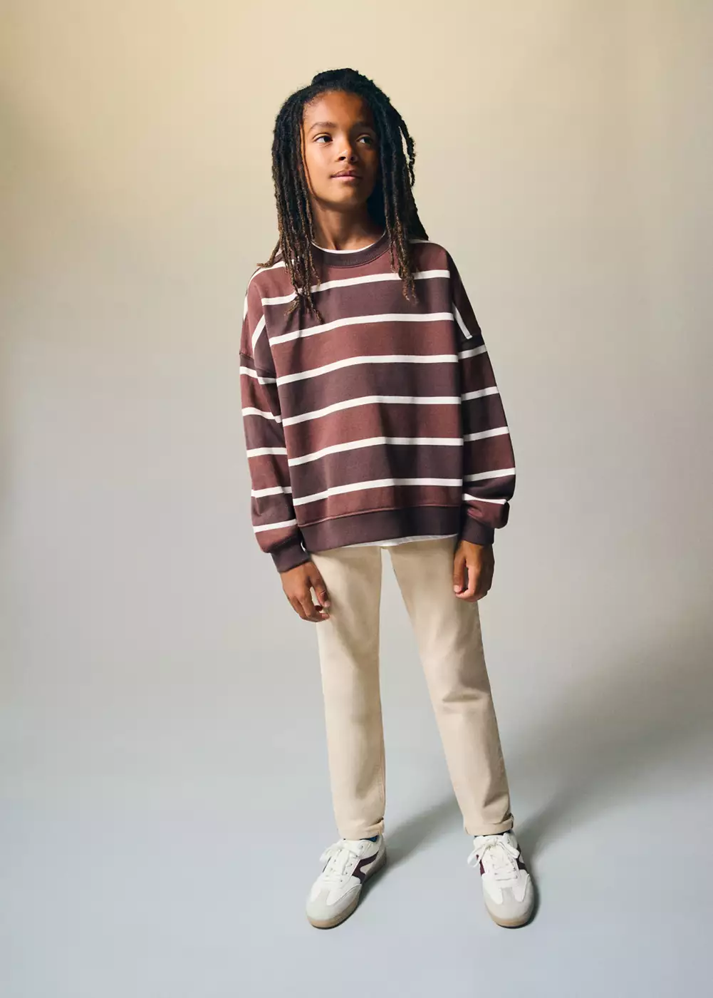 Jean en coton à revers, MANGO KIDS