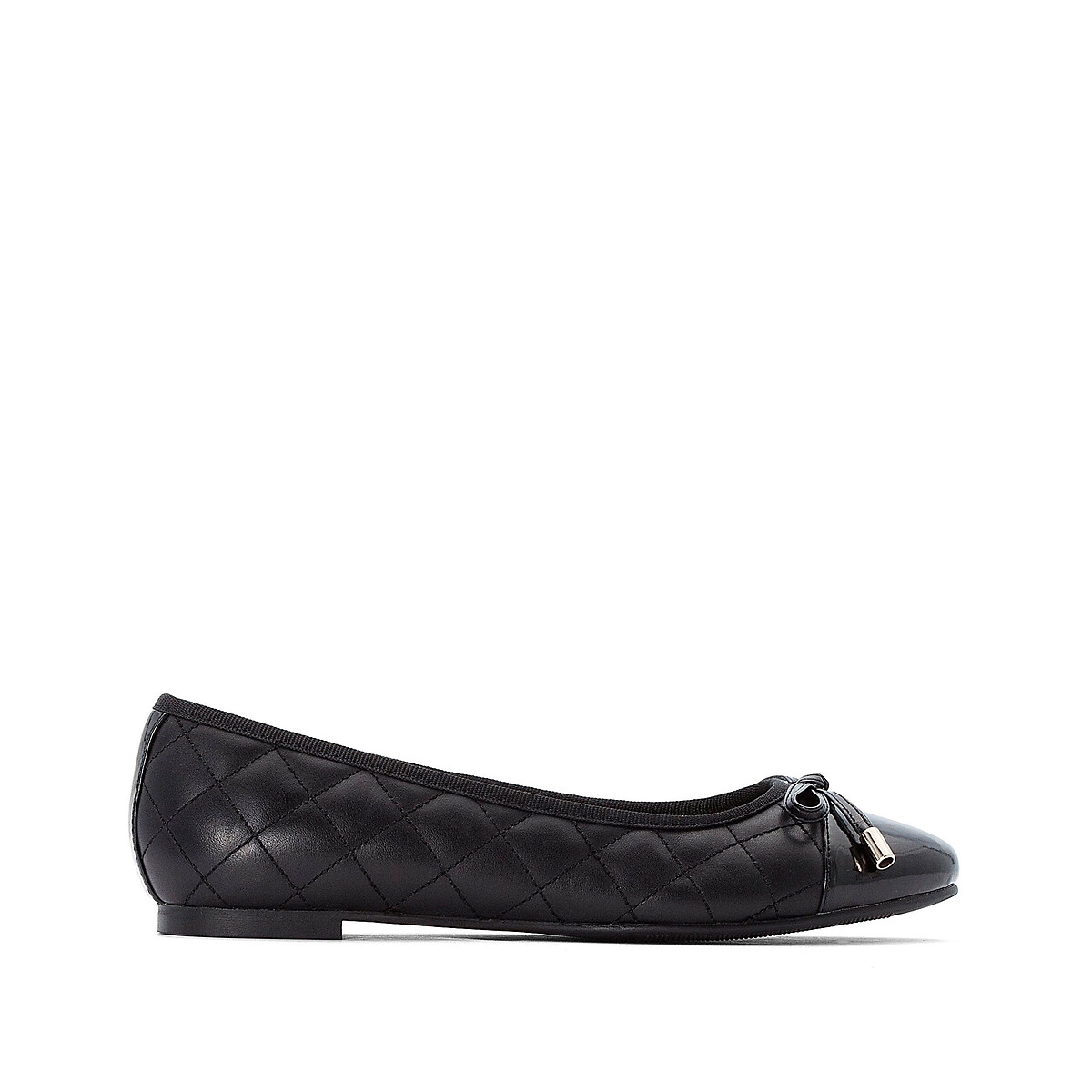 chanel quilted ballerina flats