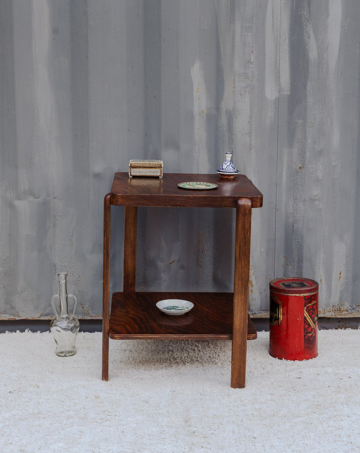 Table d'appoint en bois Francine N°1493 - Bon état, DEBONGOUT