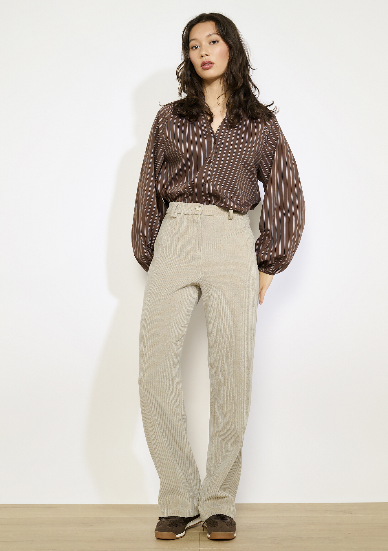 Pantalon en velours côtelé, LOLALIZA