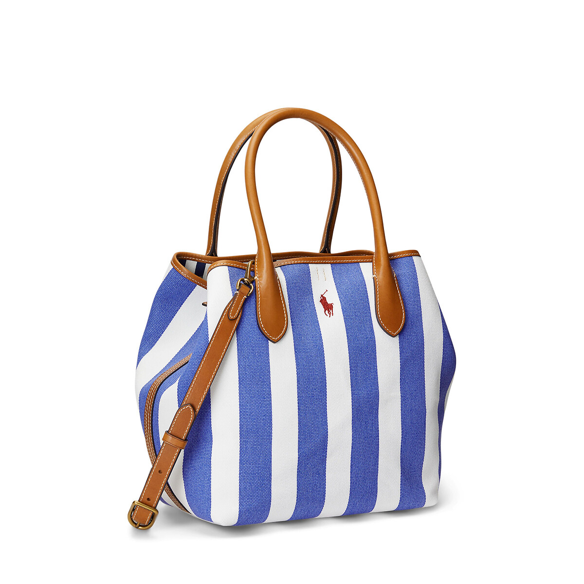 Reversible striped cotton tote bag , blue striped, Polo Ralph Lauren | La  Redoute