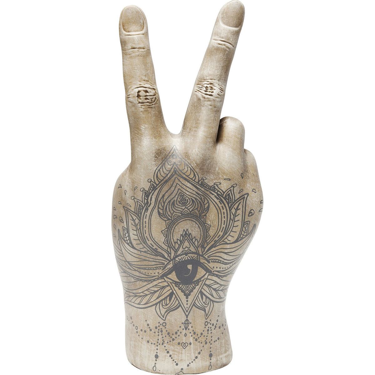 Tatouage Singe De La Sagesse Femme Déco main v tatouage oeil 36cm Couleur marron Kare Design | La Redoute