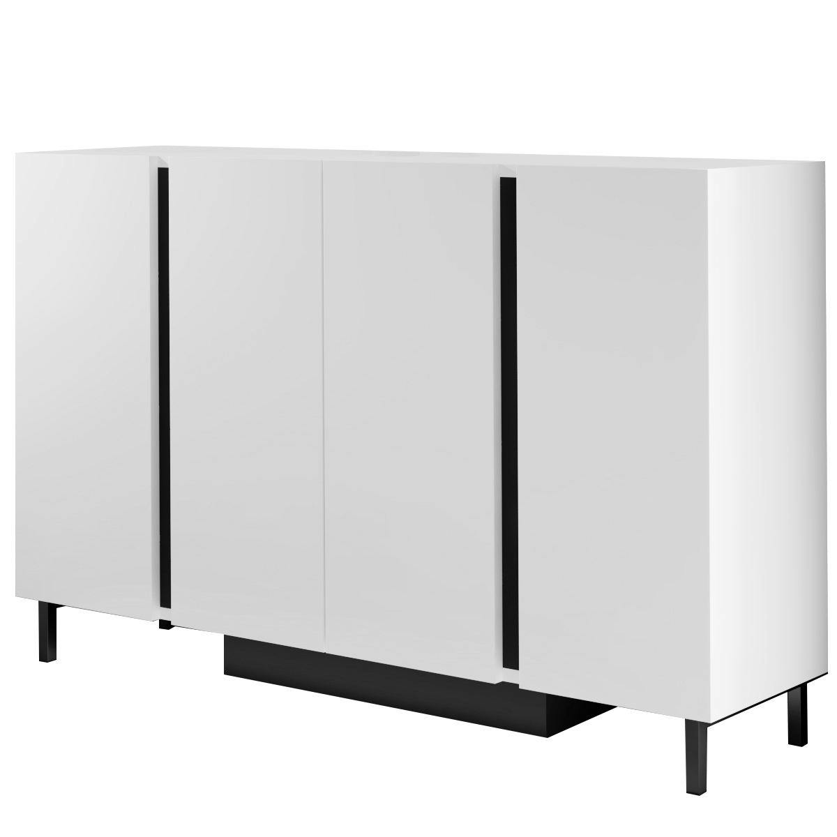 Buffet 4 portes éclairage LED AURA, PIER IMPORT
